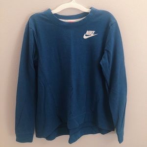 Blue Nike crew neck